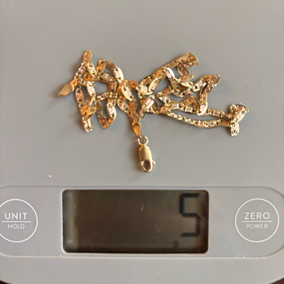 18” Chain necklace in 14K gold, White Rhodium-Plate & Rose Rhodium - Picture 9 of 9